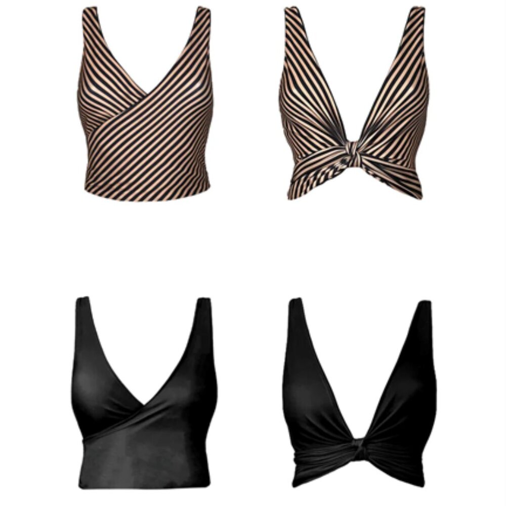 Baiia Reversable Bikini Top NWT